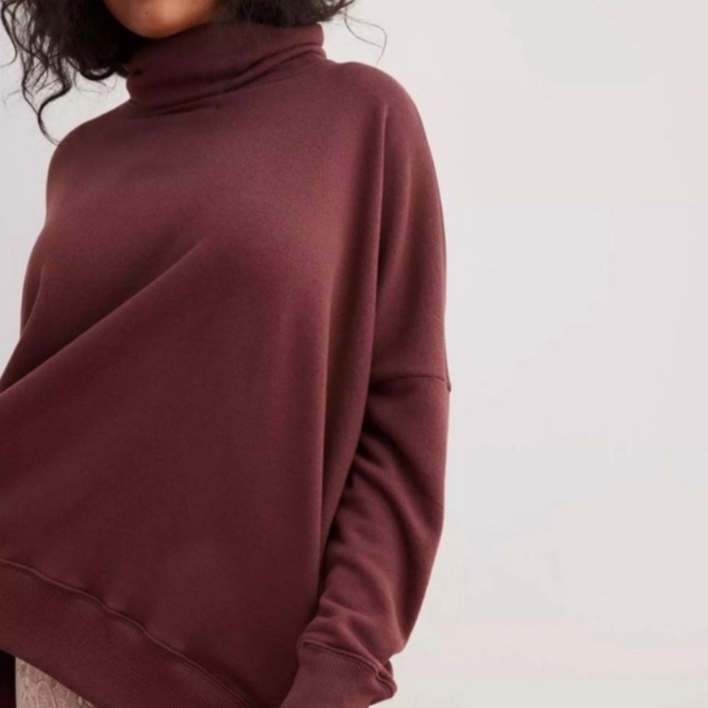 Aerie Turtleneck Sweatshirt with Pockets